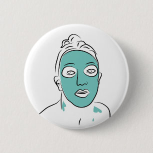 Face Pack 6 Cm Round Badge
