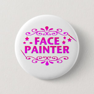 Face Painter 6 Cm Round Badge