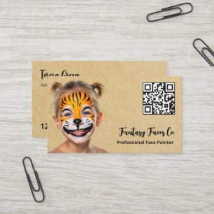 Face Painter QR Business Card