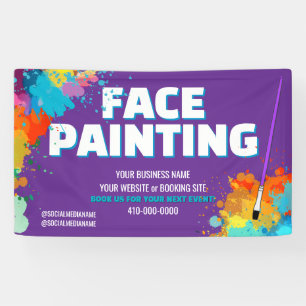 Face Painting Business Banner Sign
