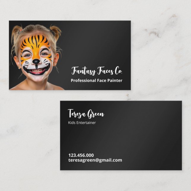 Face Painting Business Card (Front/Back)