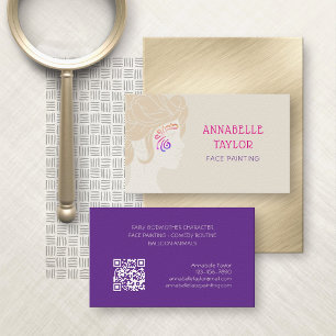 Face Painting Party Business Card