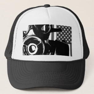 FACE PALM Retro Gas Mask Trucker Cap / Hat 2