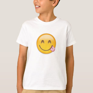 Face Savouring Delicious Food Emoji T-Shirt