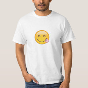 Face Savouring Delicious Food Emoji T-Shirt