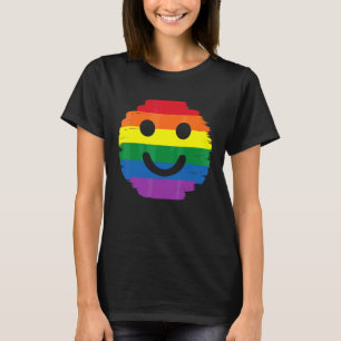 Face Smile Rainbow Cool Lgbt Pride   Human T-Shirt
