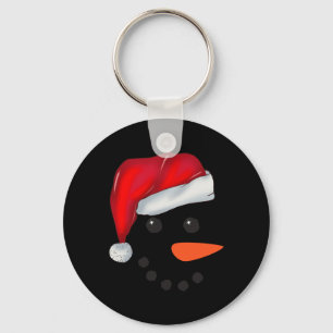 Face Snowman Christmas Matching Squad Family Men W Key Ring
