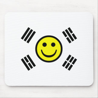 Face South Korean Flag Mouse Mat