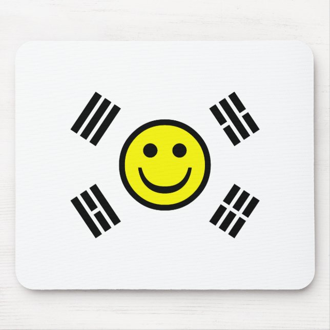 Face South Korean Flag Mouse Mat (Front)