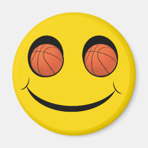 FACE SPORTS BASKETBALL MAGNET
