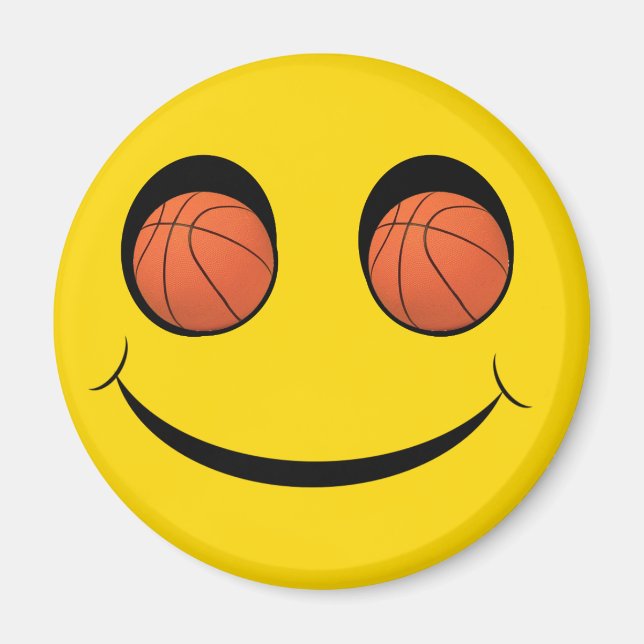 FACE SPORTS BASKETBALL MAGNET (Front)
