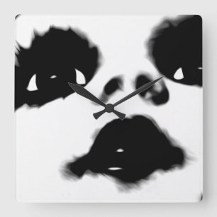 Face Square Wall Clock
