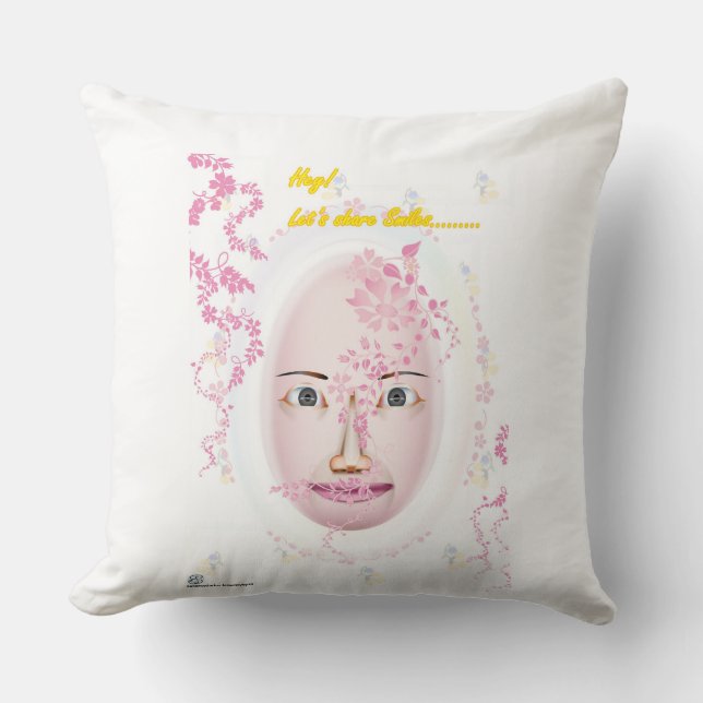 Face Srs - Happy Smile -smile with me Cushion (Front)