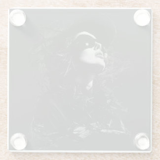 Face T-Shirt Glass Coaster