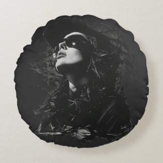 Face T-Shirt Round Cushion