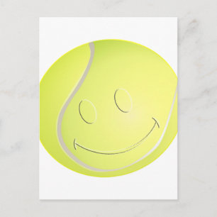 FACE TENNIS BALL POSTCARD