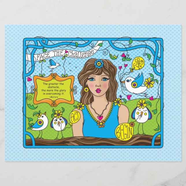 Face The Challenge_Flat Paper Sheet 11"x8.5" (Front)