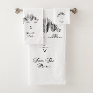 Face The Music Bath Towel Set