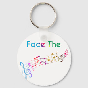 Face The Music Key Ring