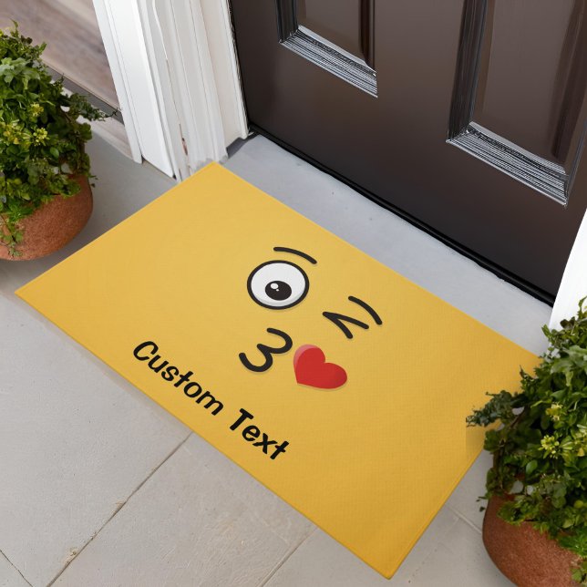 Face Throwing a Kiss Doormat (Creator Uploaded)