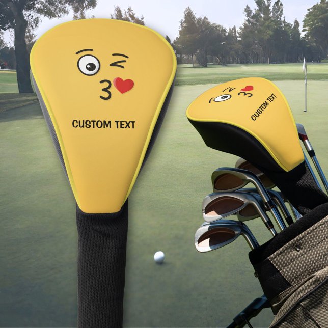 Face Throwing a Kiss Golf Head Cover (Creator Uploaded)