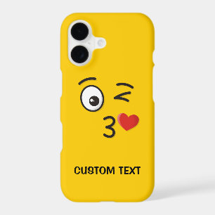 Face Throwing a Kiss iPhone Case