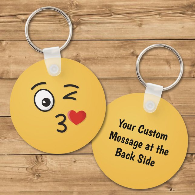 Face Throwing a Kiss Key Ring (Creator Uploaded)