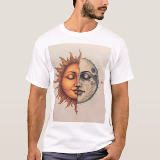 Face-to-Face: Sun and Moon in Dialogue T-Shirt