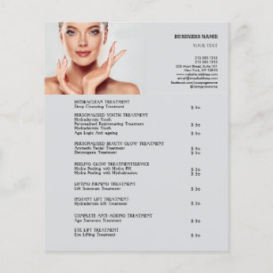 FACE TREATMENTS Beauty Salon 4.5"x5.6" Flyer