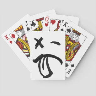 Face with Black Eye and Tongue Sticking Out Playing Cards