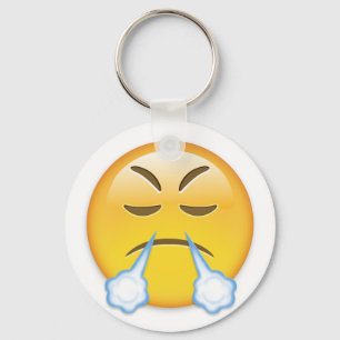 Face With Look Of Triumph Emoji Key Ring