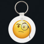Face With Monocle - Emoji Key Ring<br><div class="desc">Face With Monocle - Emoji</div>