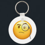 Face With Monocle - Emoji Key Ring<br><div class="desc">Face With Monocle - Emoji</div>