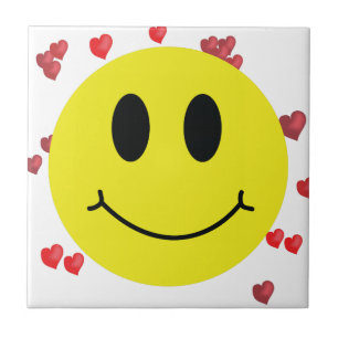 Face with Red Hearts Tile