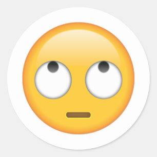Face With Rolling Eyes - Emoji Classic Round Sticker
