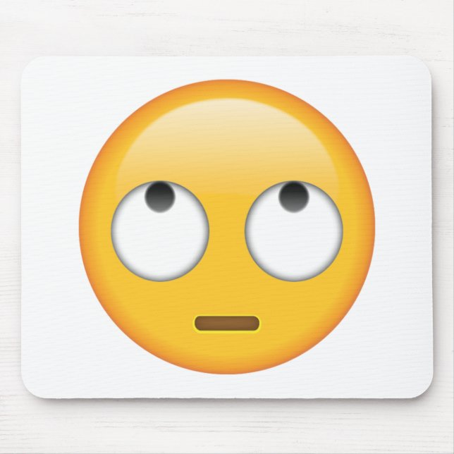 Face With Rolling Eyes - Emoji Mouse Mat (Front)