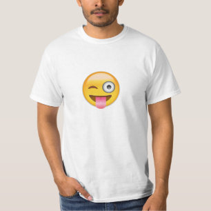 Face With Stuck Out Tongue And Winking Eye Emoji T-Shirt