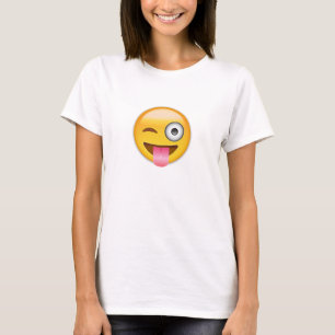 Face With Stuck Out Tongue And Winking Eye Emoji T-Shirt