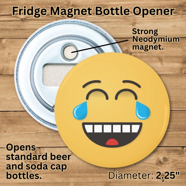 Face With Tears of Joy Bottle Opener (Creator Uploaded)