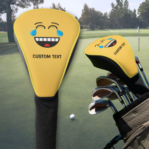 Face With Tears of Joy Golf Head Cover