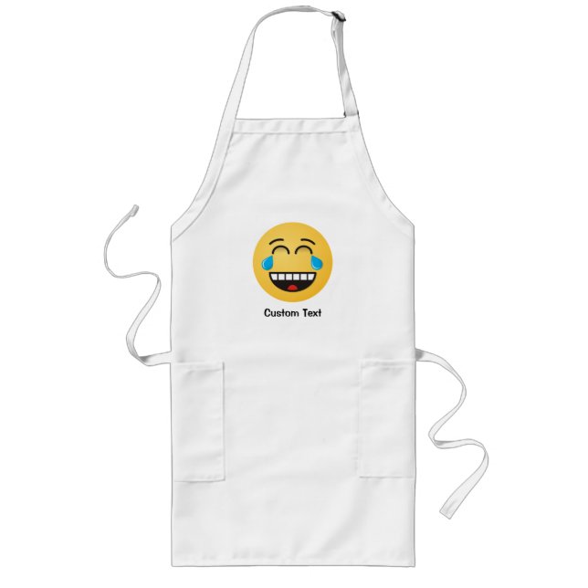 Face With Tears of Joy Long Apron (Front)