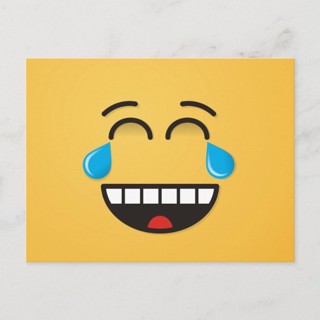 Face With Tears of Joy Postcard (Front)