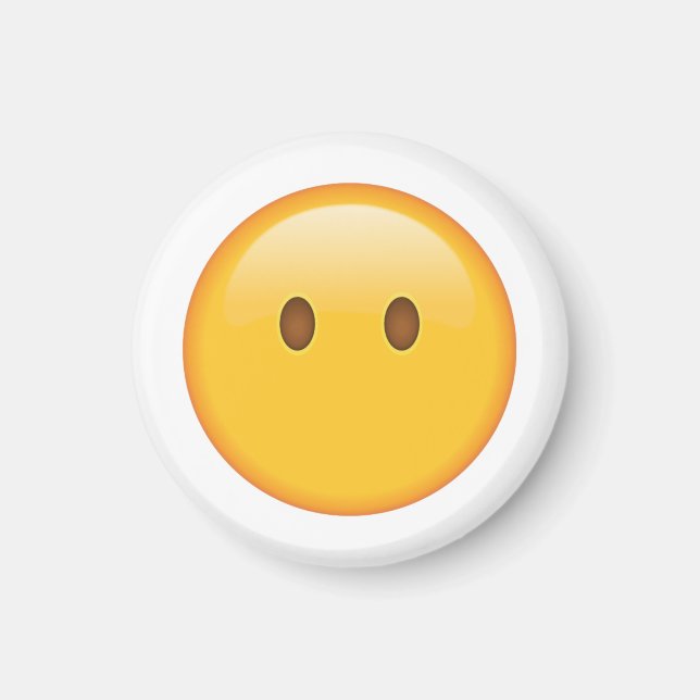 Face without Mouth - Emoji Magnet (Front)