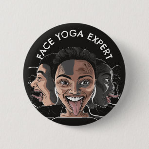 Face Yoga Expert fun gift 6 Cm Round Badge