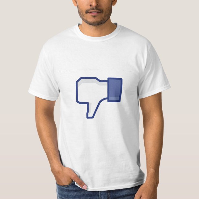 Facebook dislike button - Funny T-Shirt (Front)
