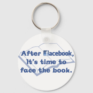 Facebook - Face the Book Keychain