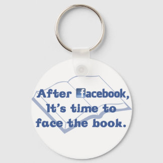 Facebook - Face the Book Keychain