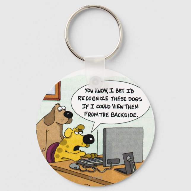 Facebook for Dogs Key Ring (Front)