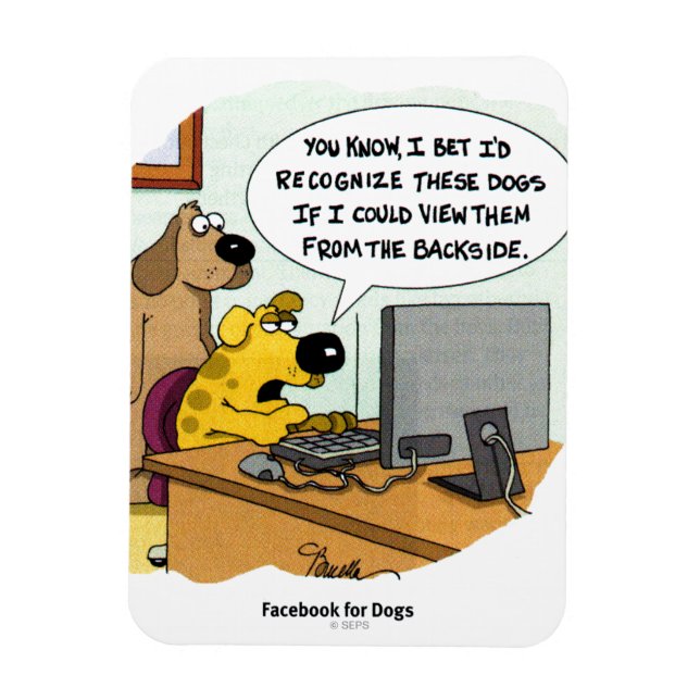 Facebook for Dogs Magnet (Vertical)
