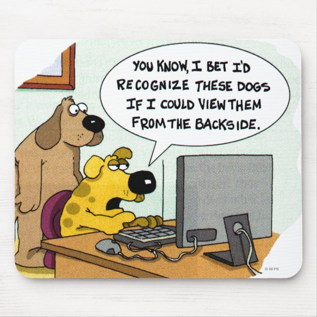 Facebook for Dogs Mouse Mat (Front)